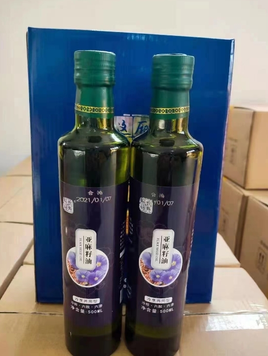 亞麻籽油禮盒，